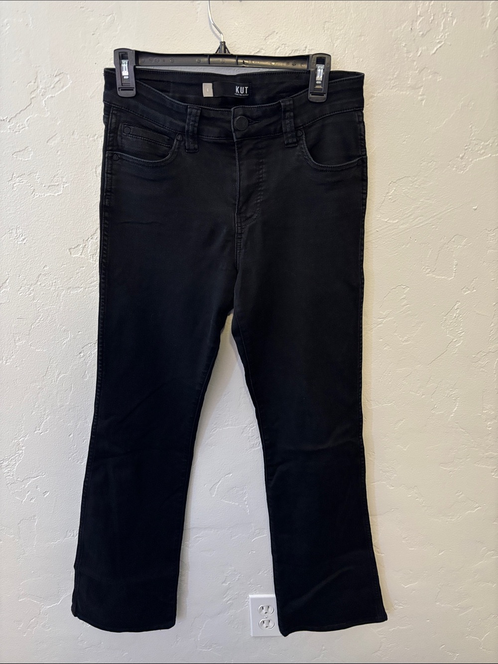 Kut from the Kloth Black Flare Stretch Jeans